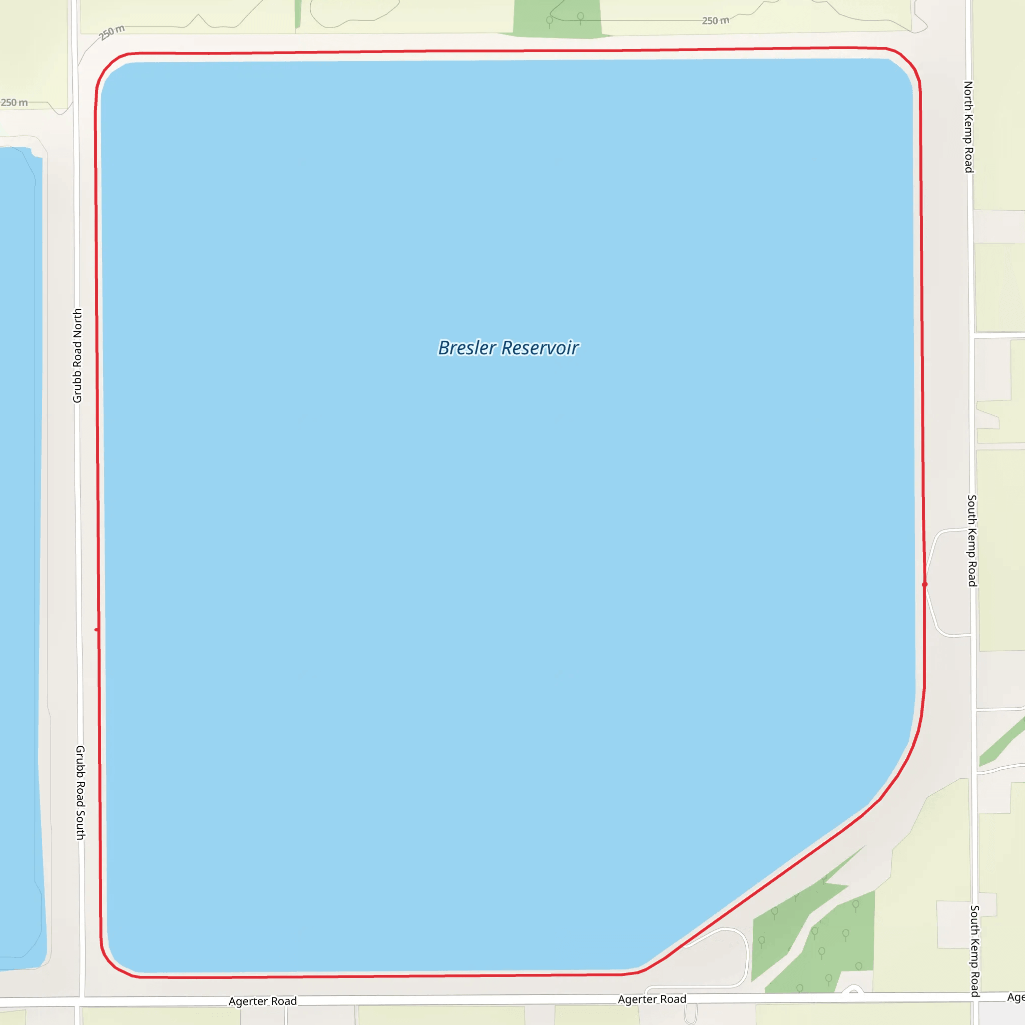 Bresler Reservoir Loop mobile static map