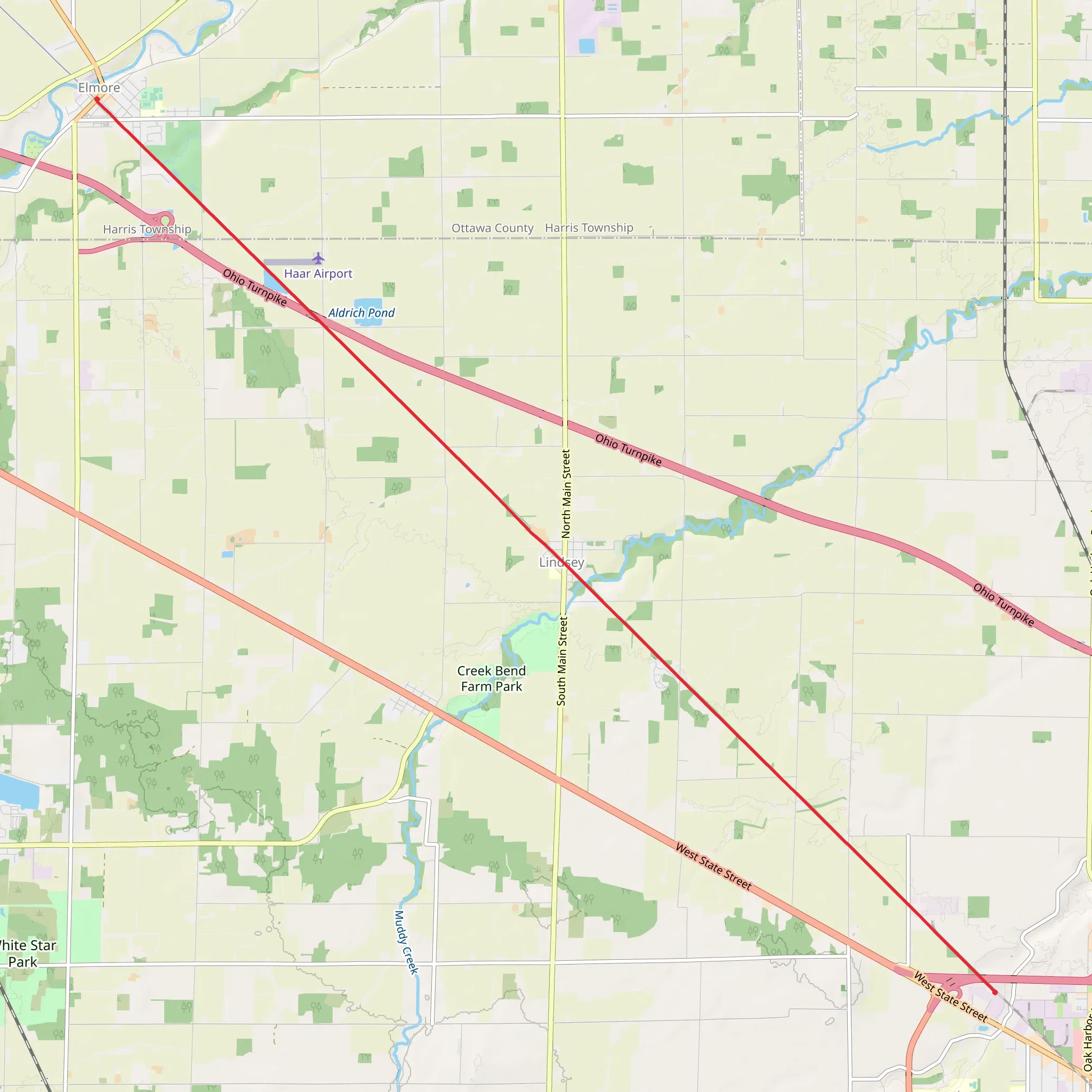 Buckeye Trail - Pemberville mobile static map