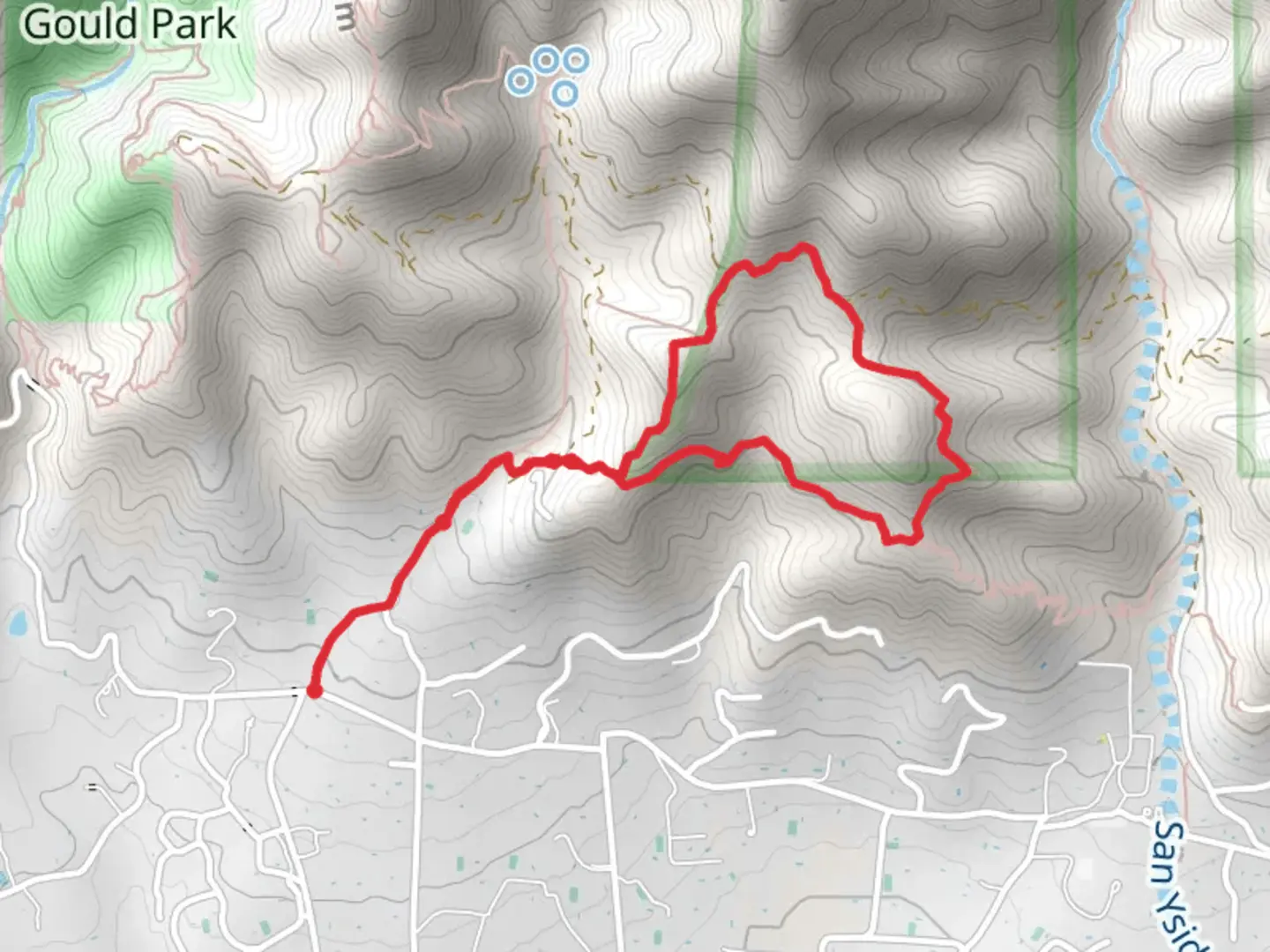 An image depicting the trail Hot Springs, McMenemy and Girard Loop Trail and its surrounding area.