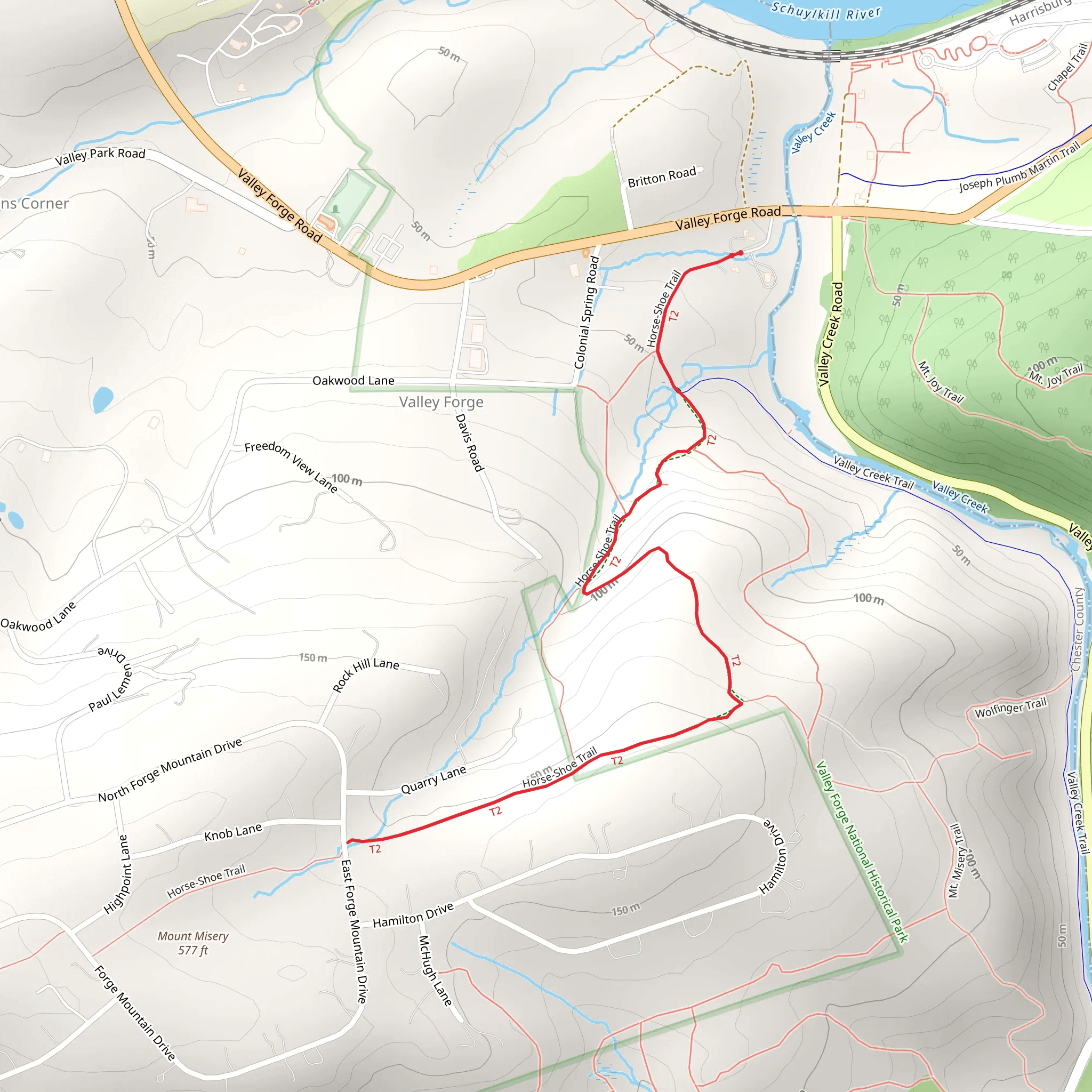 Horse - Shoe Trail mobile static map