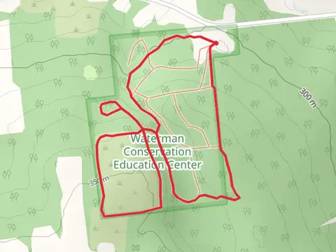 Red and West Yellow Loop Trail from Hilton Road