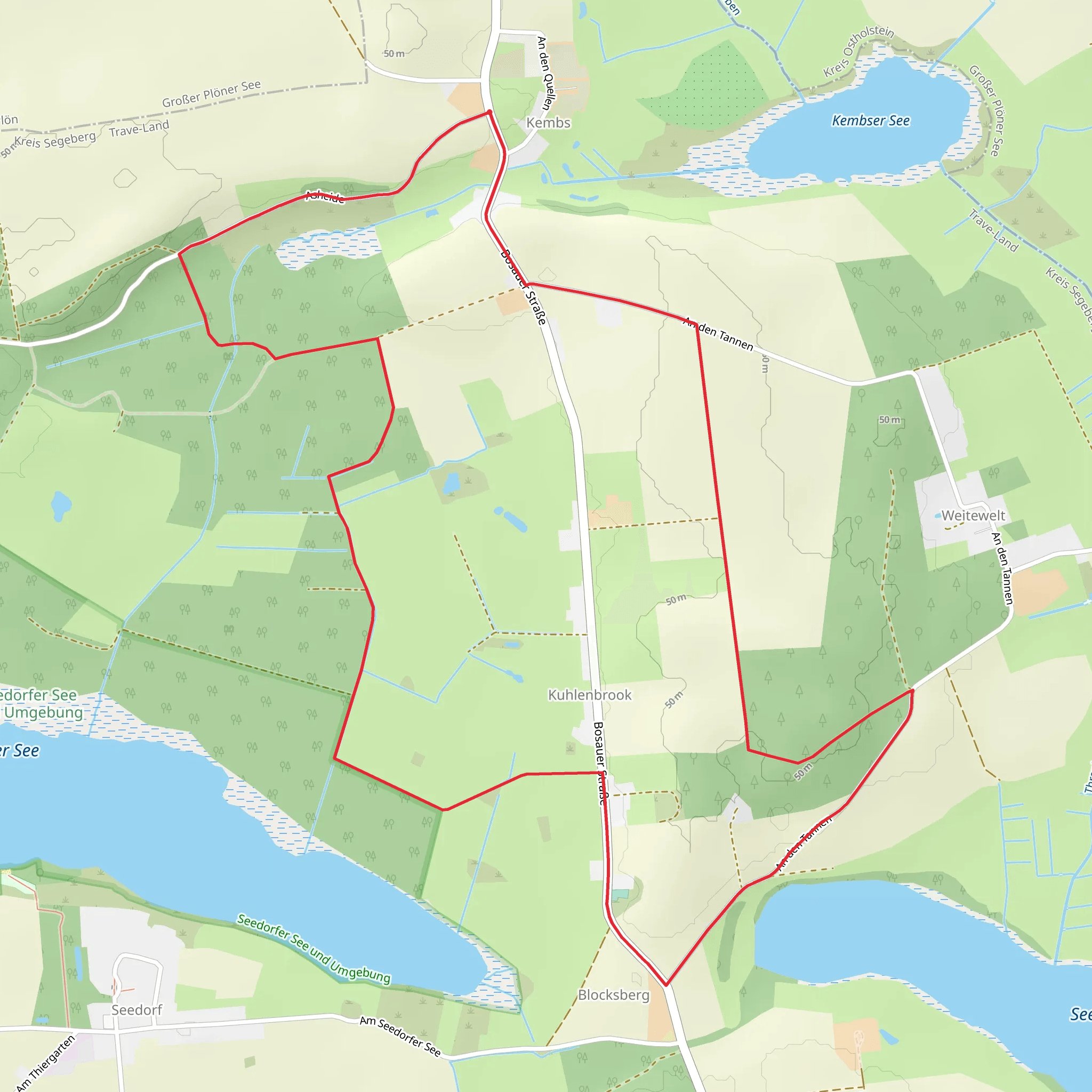 Rundweg Kembs mobile static map