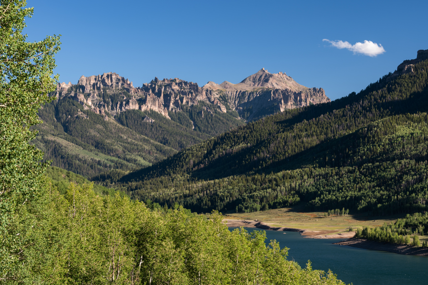 An image depicting the trail Cowboy Lake via Lou Creek Trail and its surrounding area.