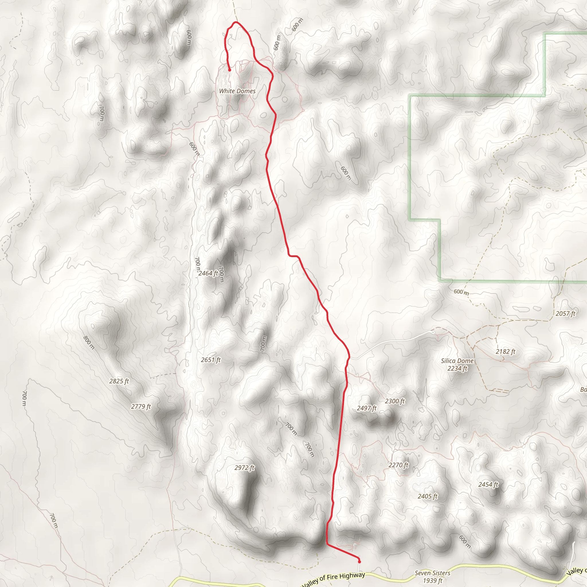 White Domes and Mouses Tank Road mobile static map