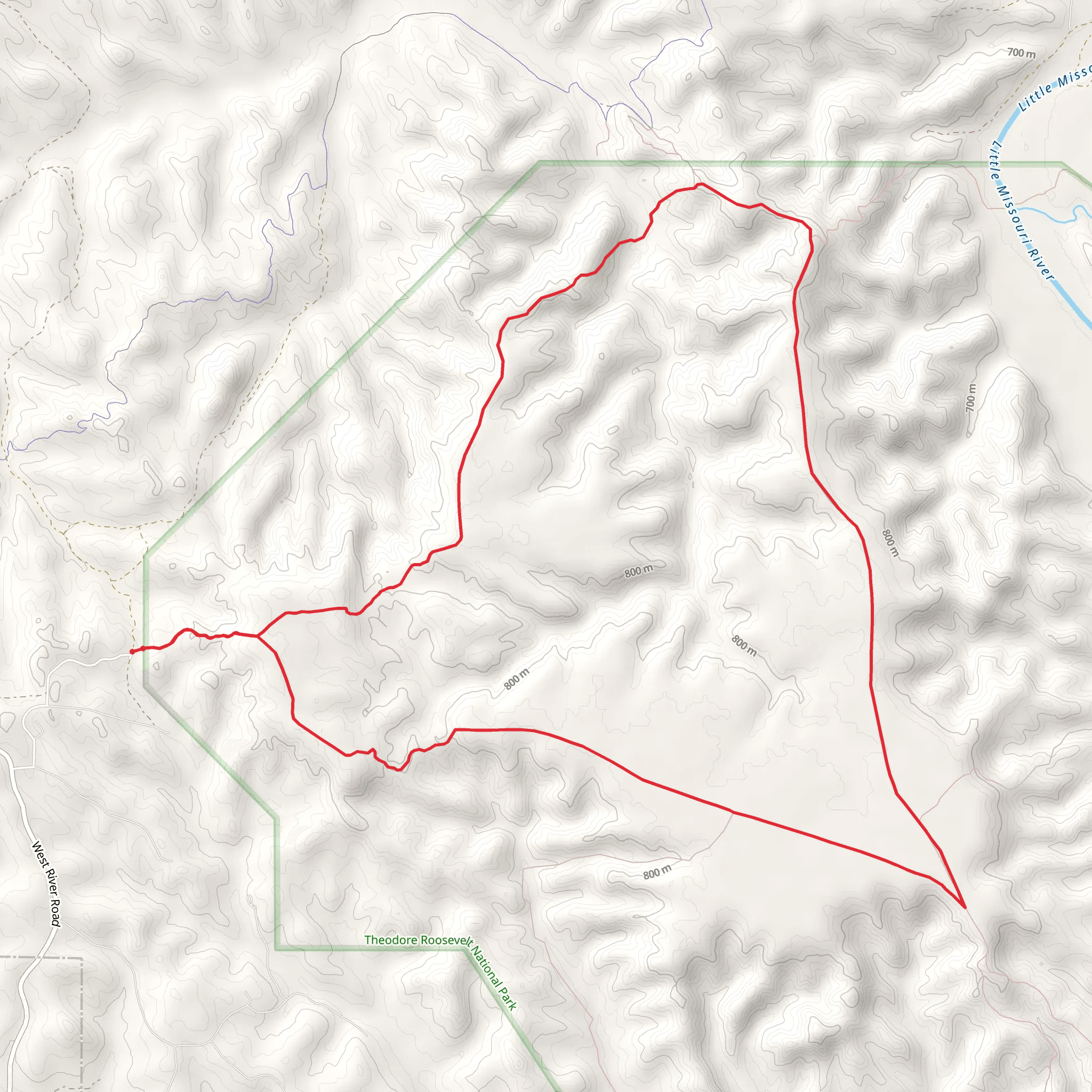 Petrified Forest Loop Trail mobile static map