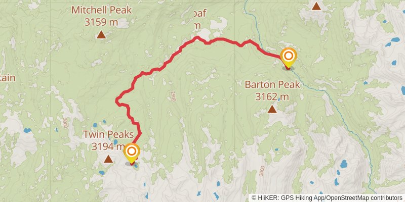 Deadman Canyon Loop stage 2 Map