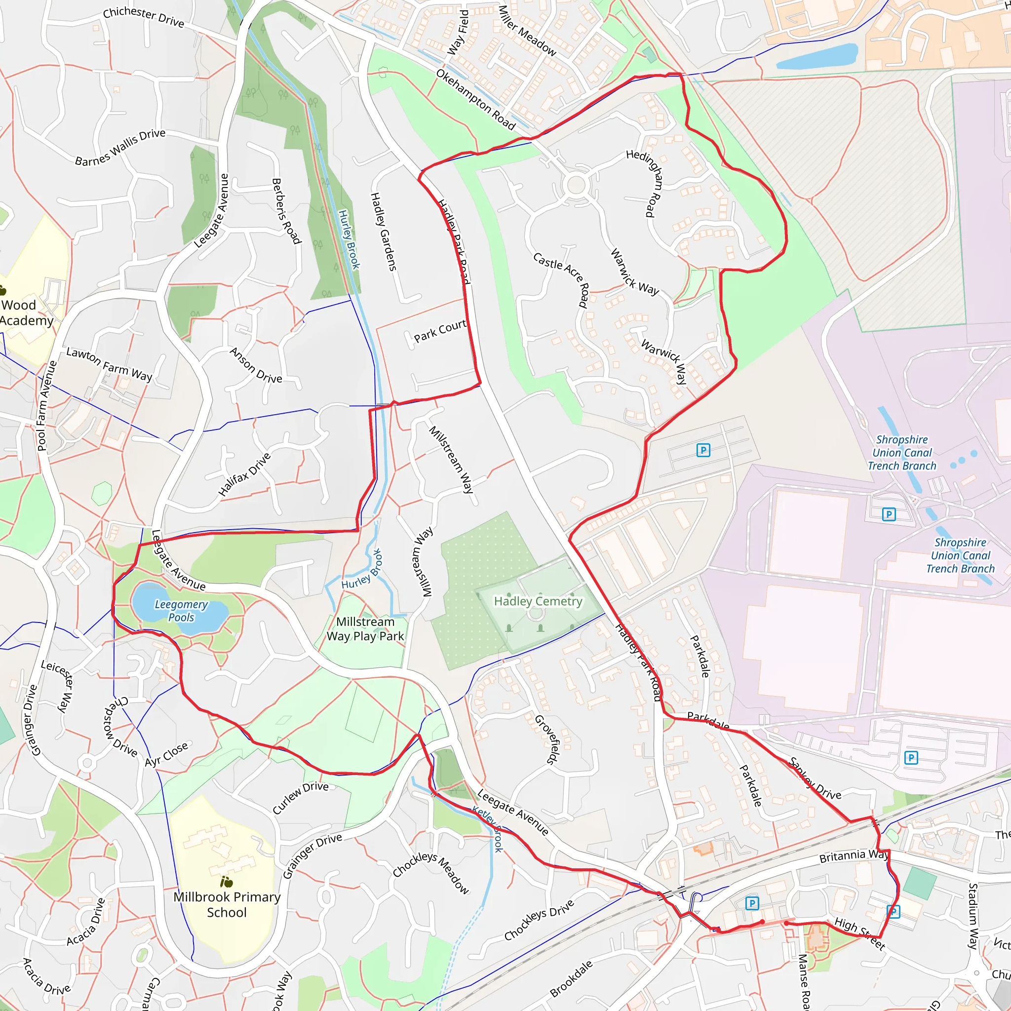 Hadley mobile static map