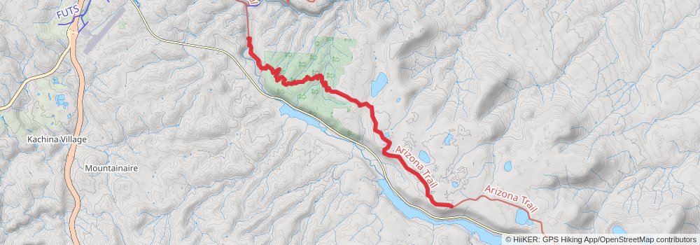 Arizona Trail stage 54 Map