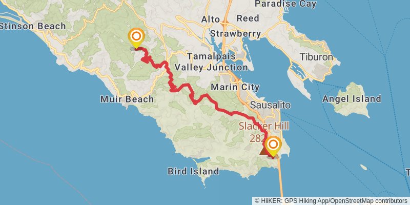 American Discovery Trail North Route stage 388 Map