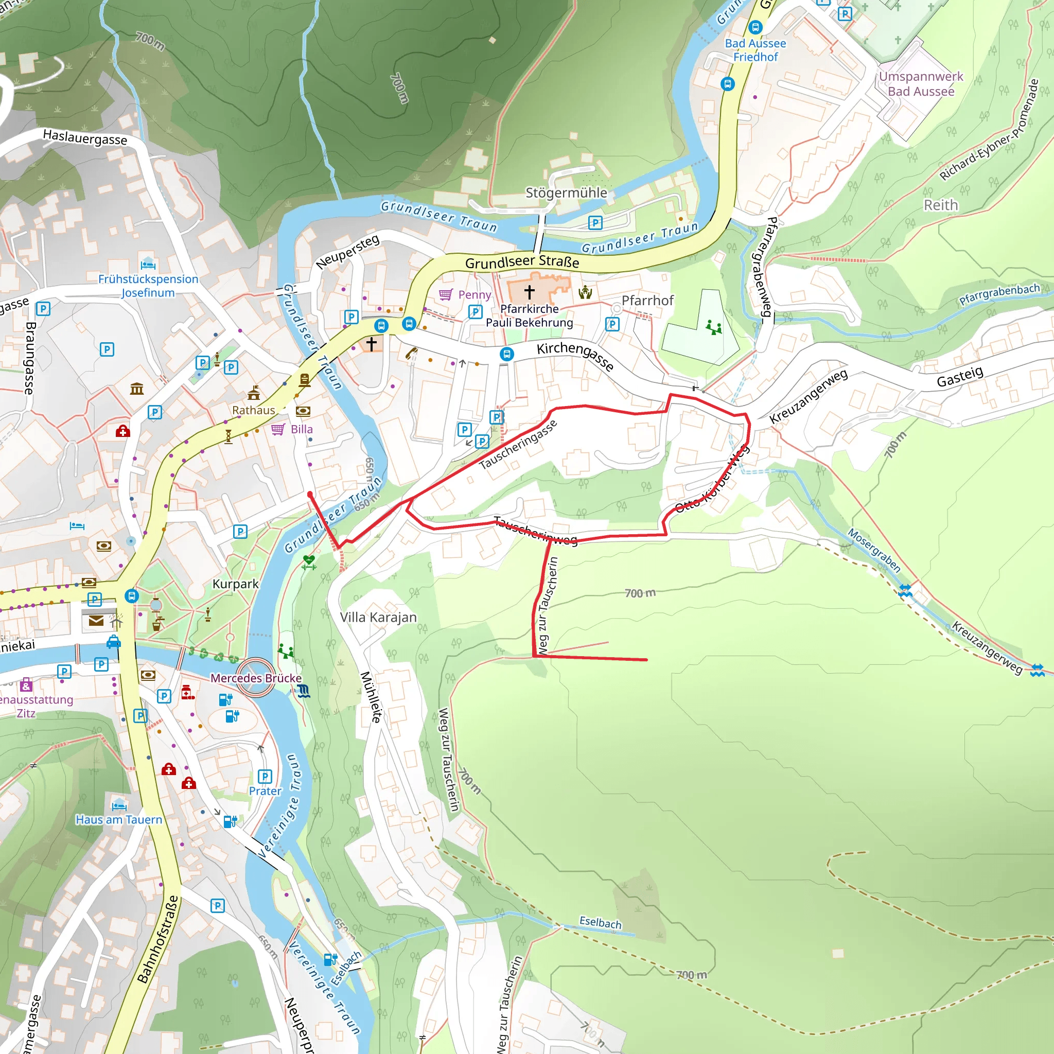 On the Tauscherin mobile static map