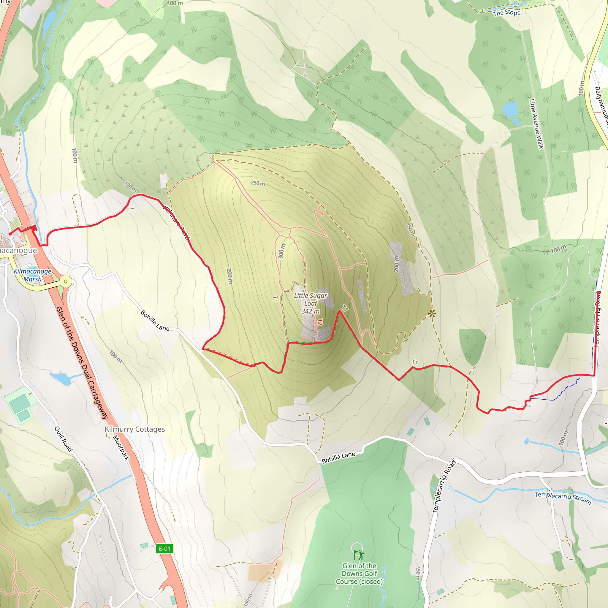Belmont Way mobile static map
