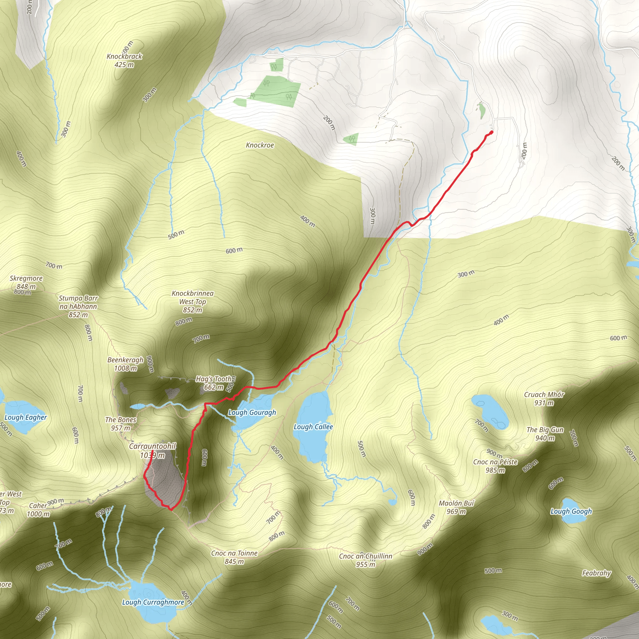 Carrauntoohil mobile static map