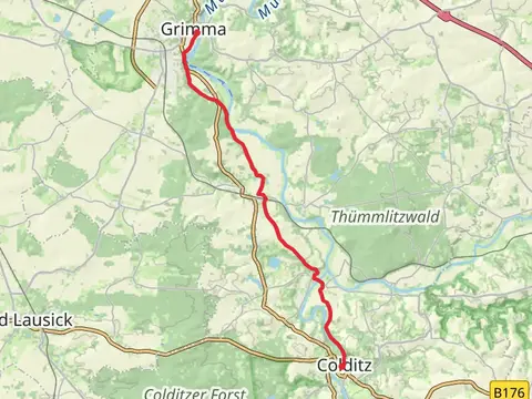 Coldtiz to Grimma Walk via Zwickauer Mulde