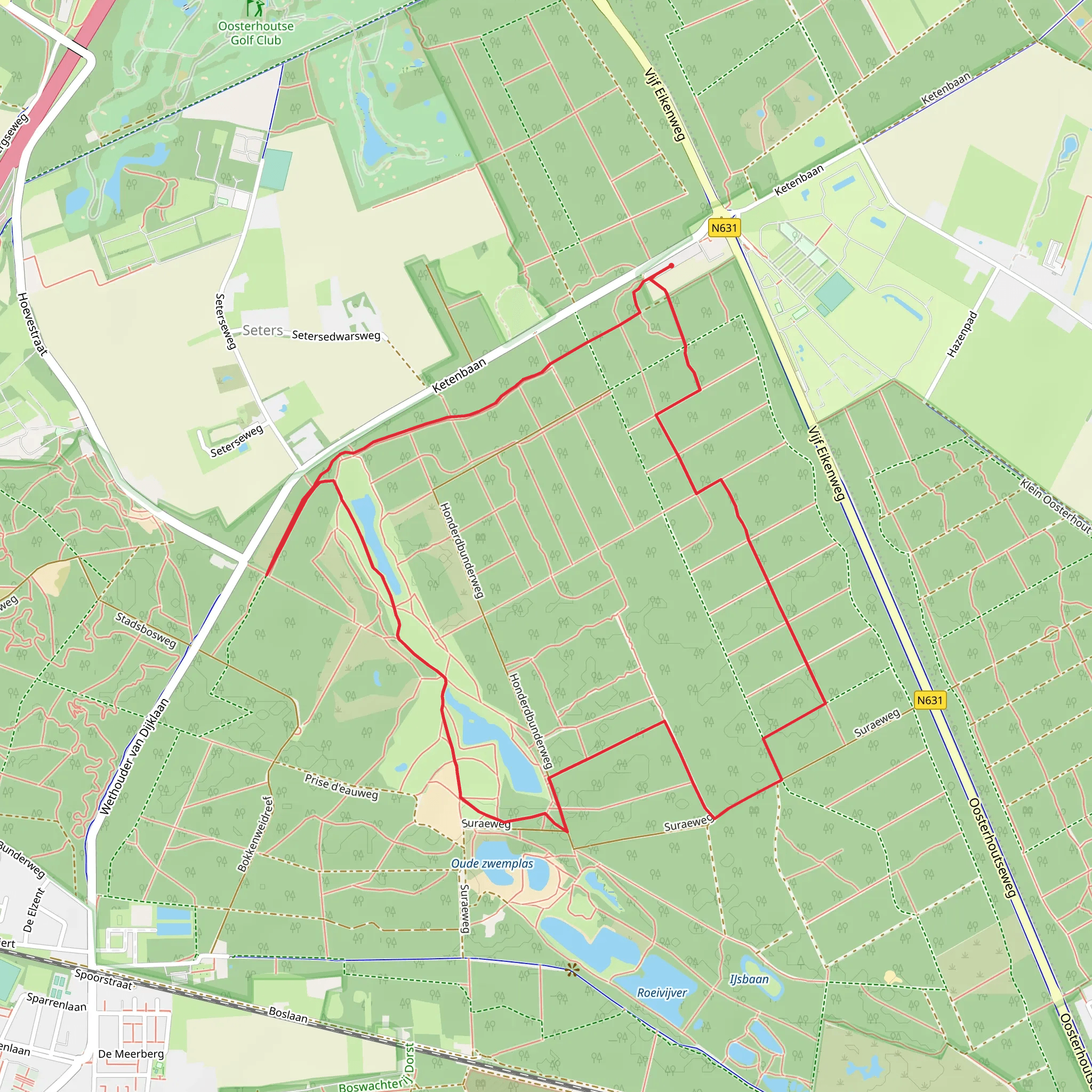 Hertogenpad and Kunst Route mobile static map