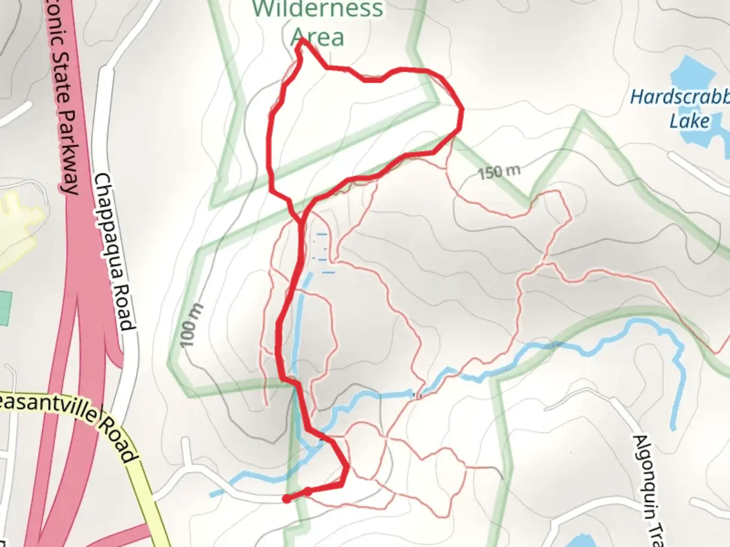 An image depicting the trail Hardscrabble Wilderness- Dogwood Lane and its surrounding area.