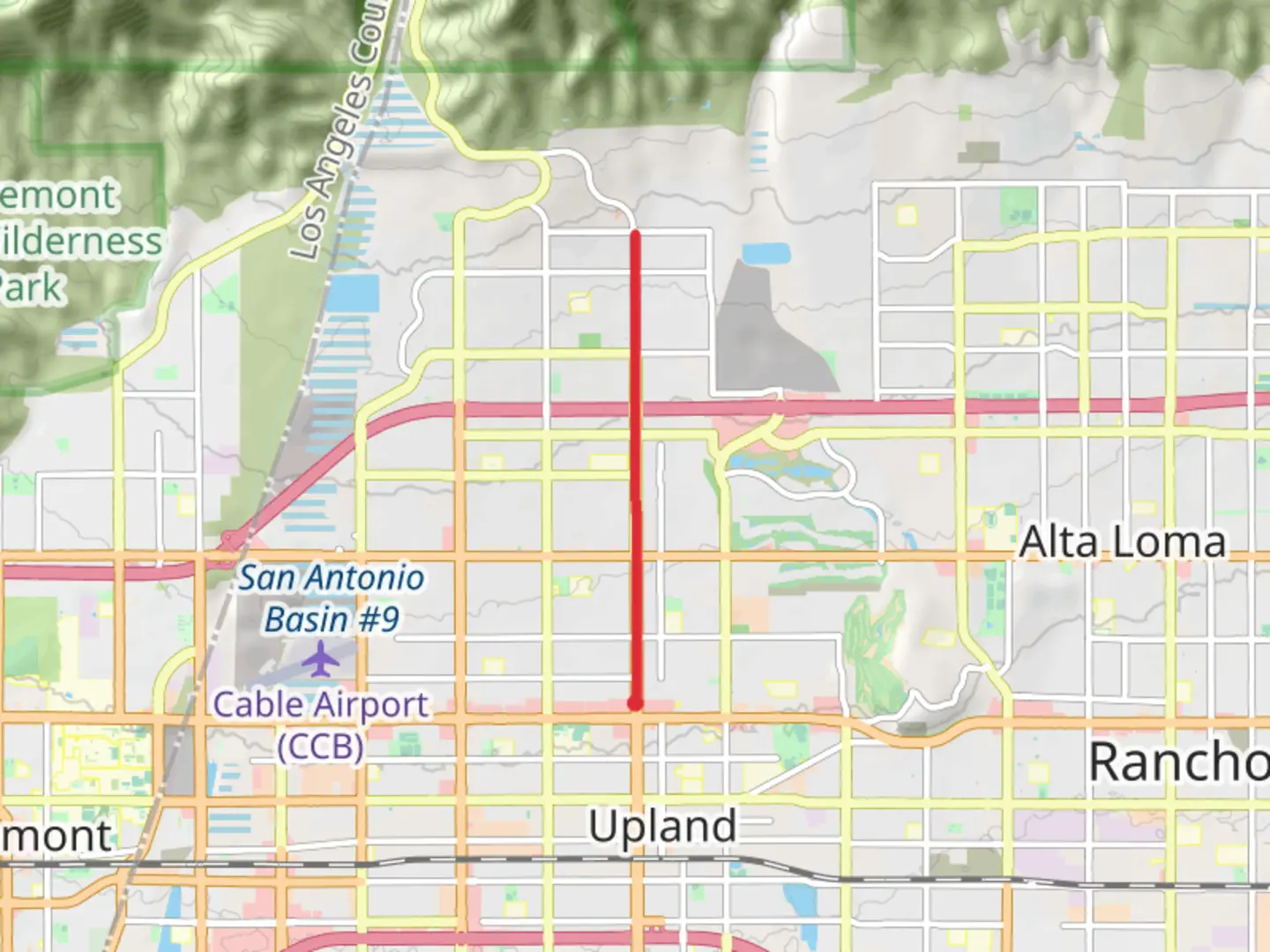 An image depicting the trail Euclid Avenue Bridle Path and its surrounding area.