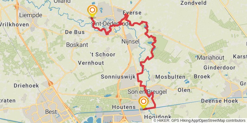 Brabants Vennenpad stage 3 Map