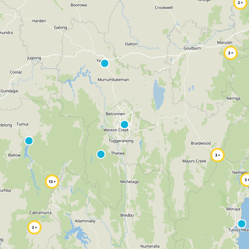 South Canberra Static Map