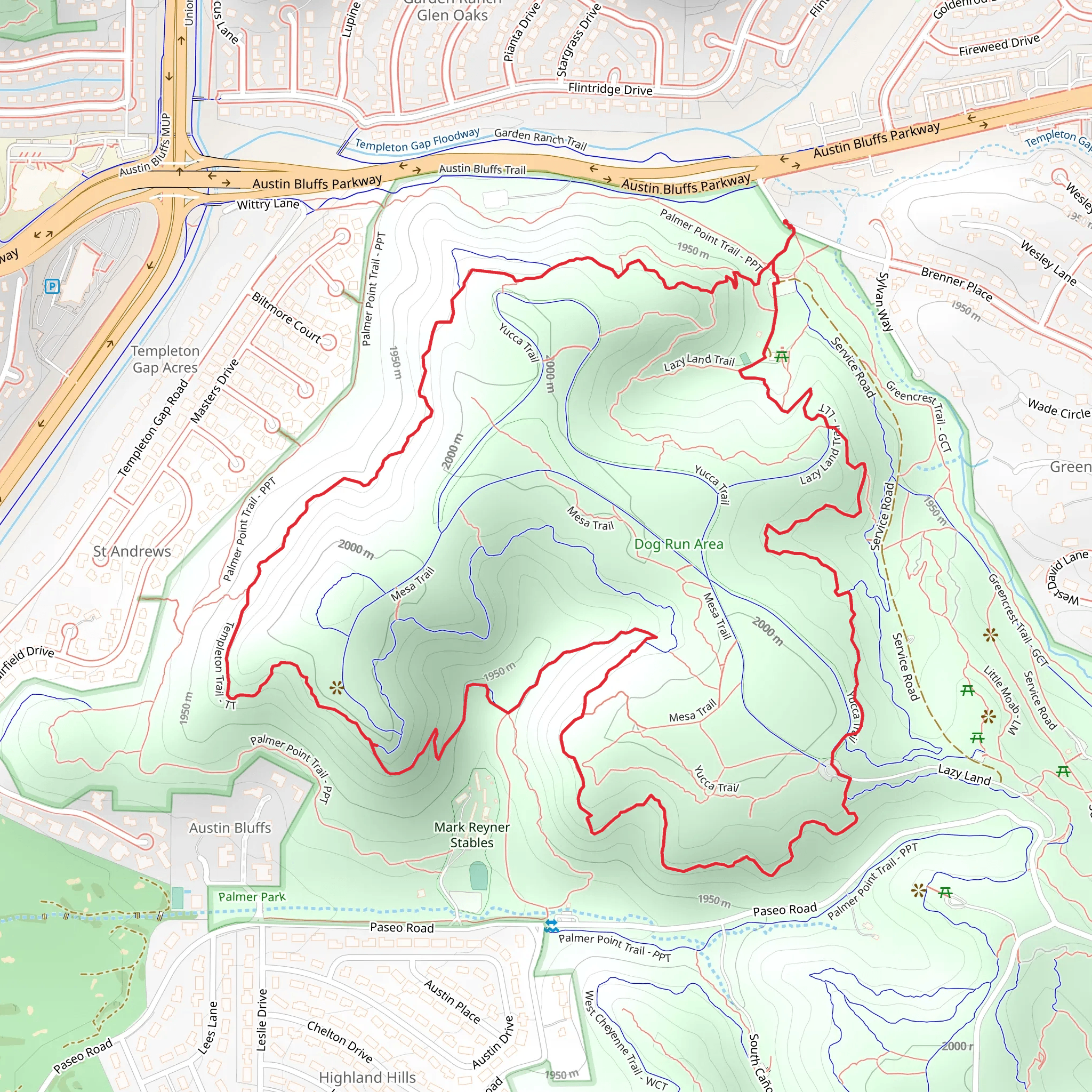 Templeton Trail and Edna Mae Bennet Nature Trail Loop mobile static map