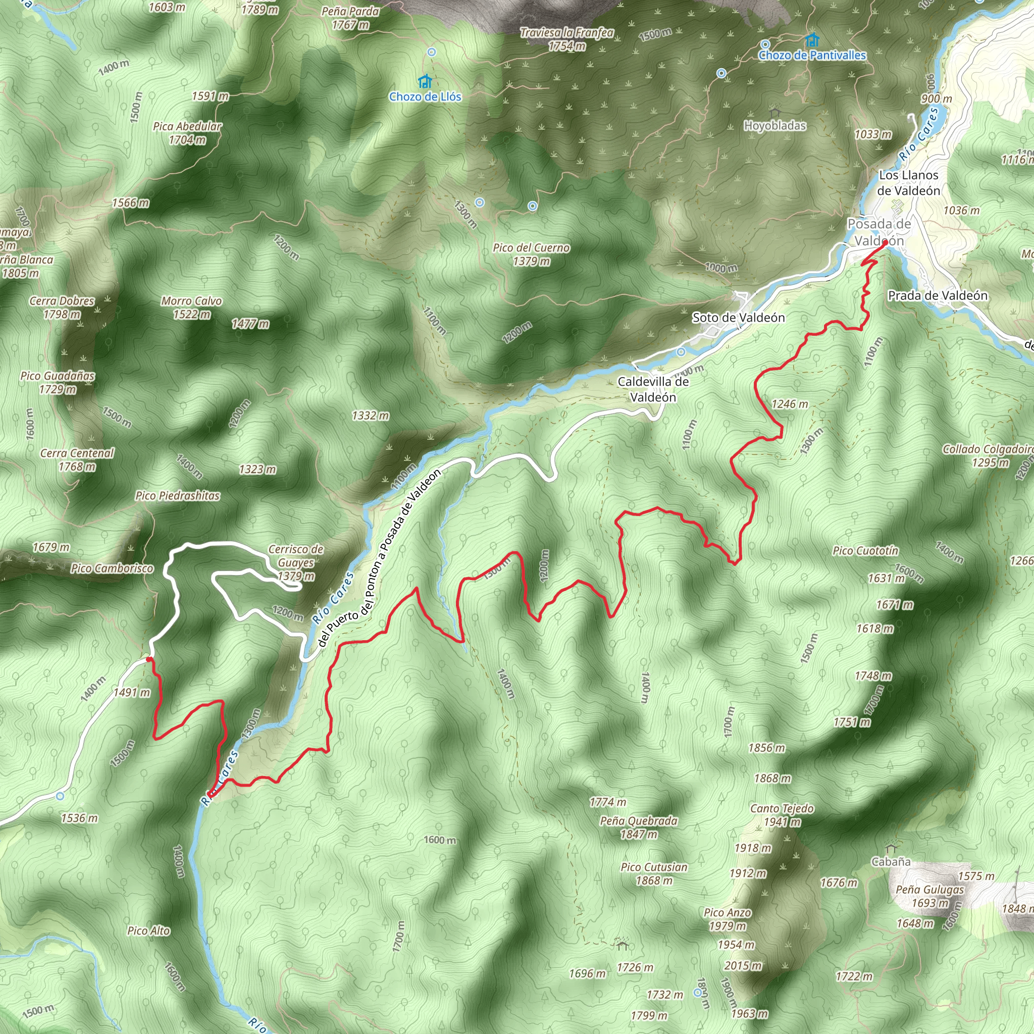 PR PNPE 11 Panderruedas - Posada de Valdeón mobile static map