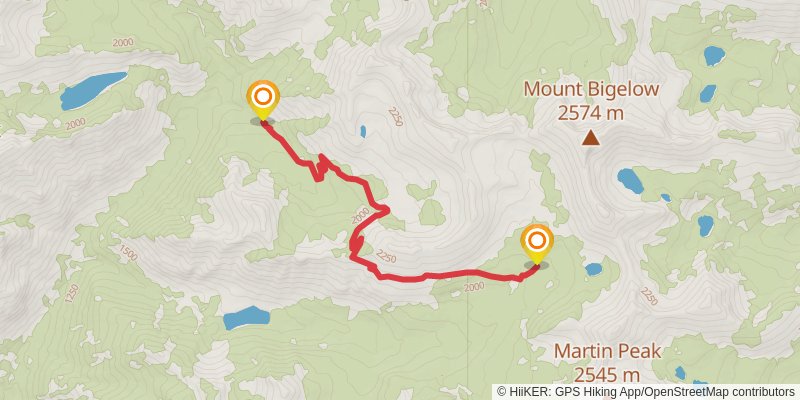 North Fork Prince Creek Trail via Eagle Lakes Trail stage 3 Map