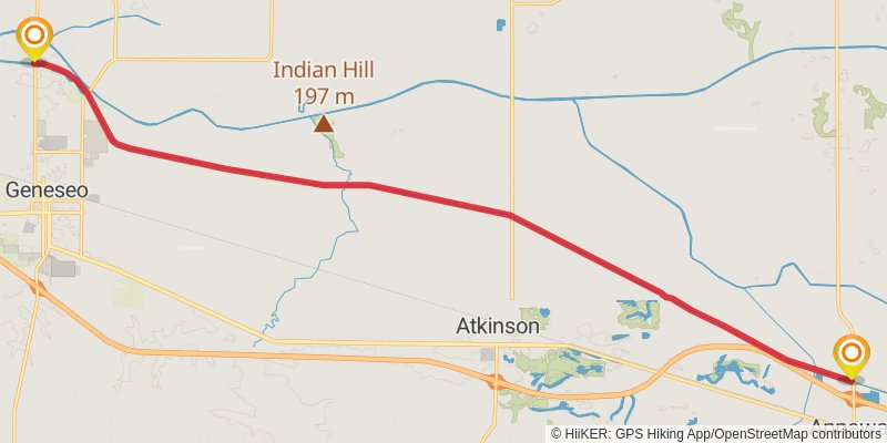 Hennepin Canal Parkway Trail stage 3 Map