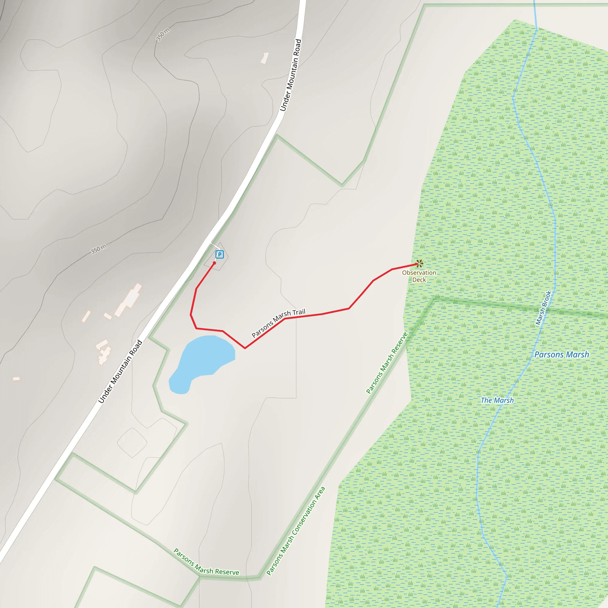 Parsons Marsh Trail mobile static map