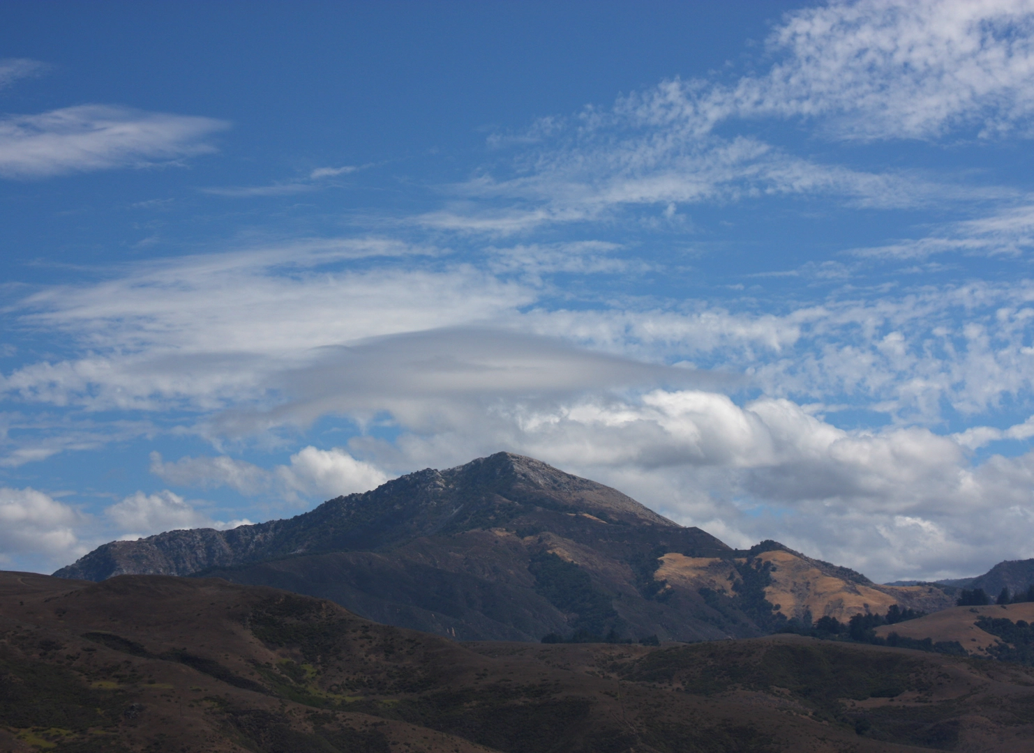 An image depicting the trail Pico Blanco Trail via Camp Road and its surrounding area.