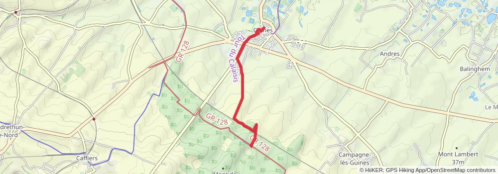 Via Francigena spur 1 Map
