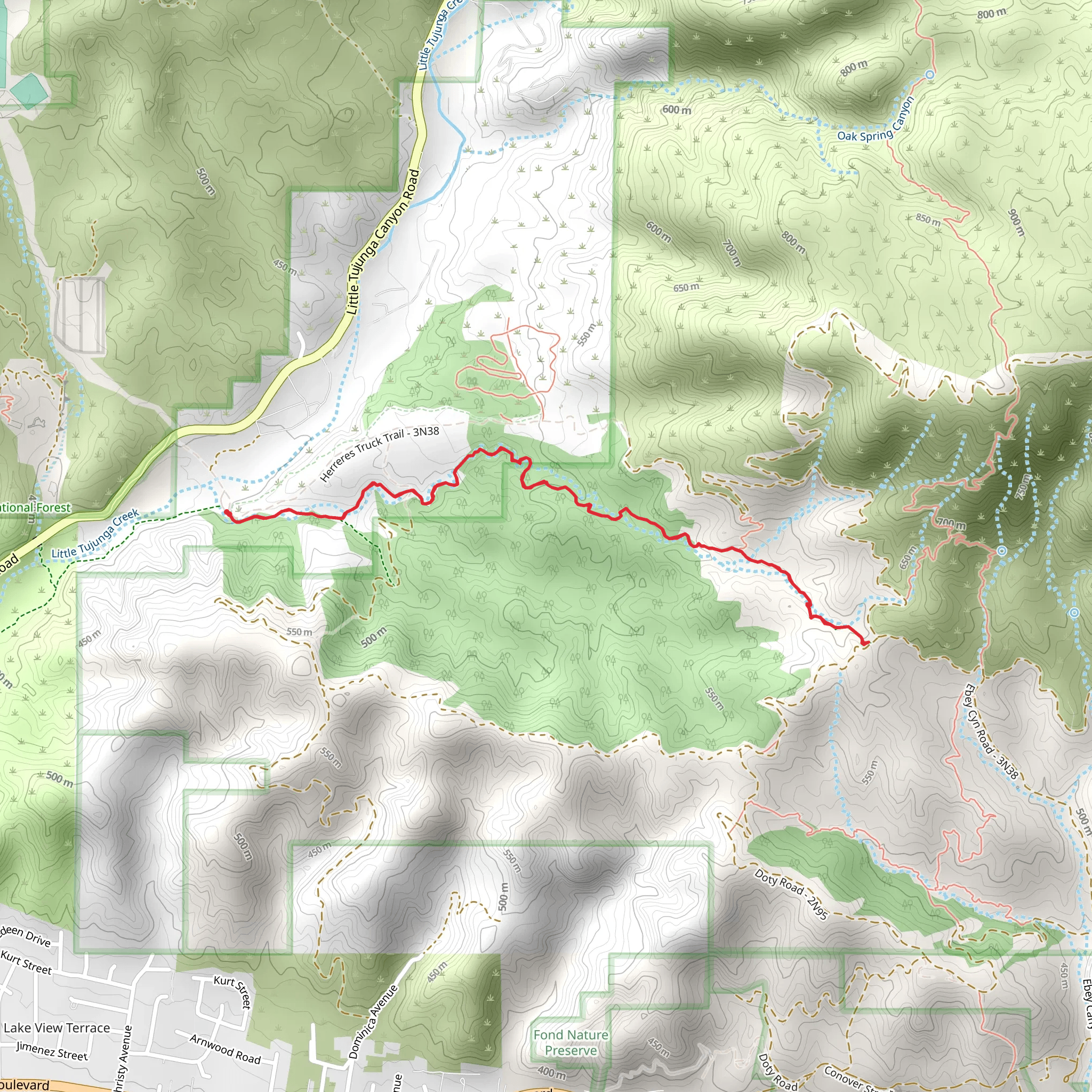 Doc Larsen Trail mobile static map