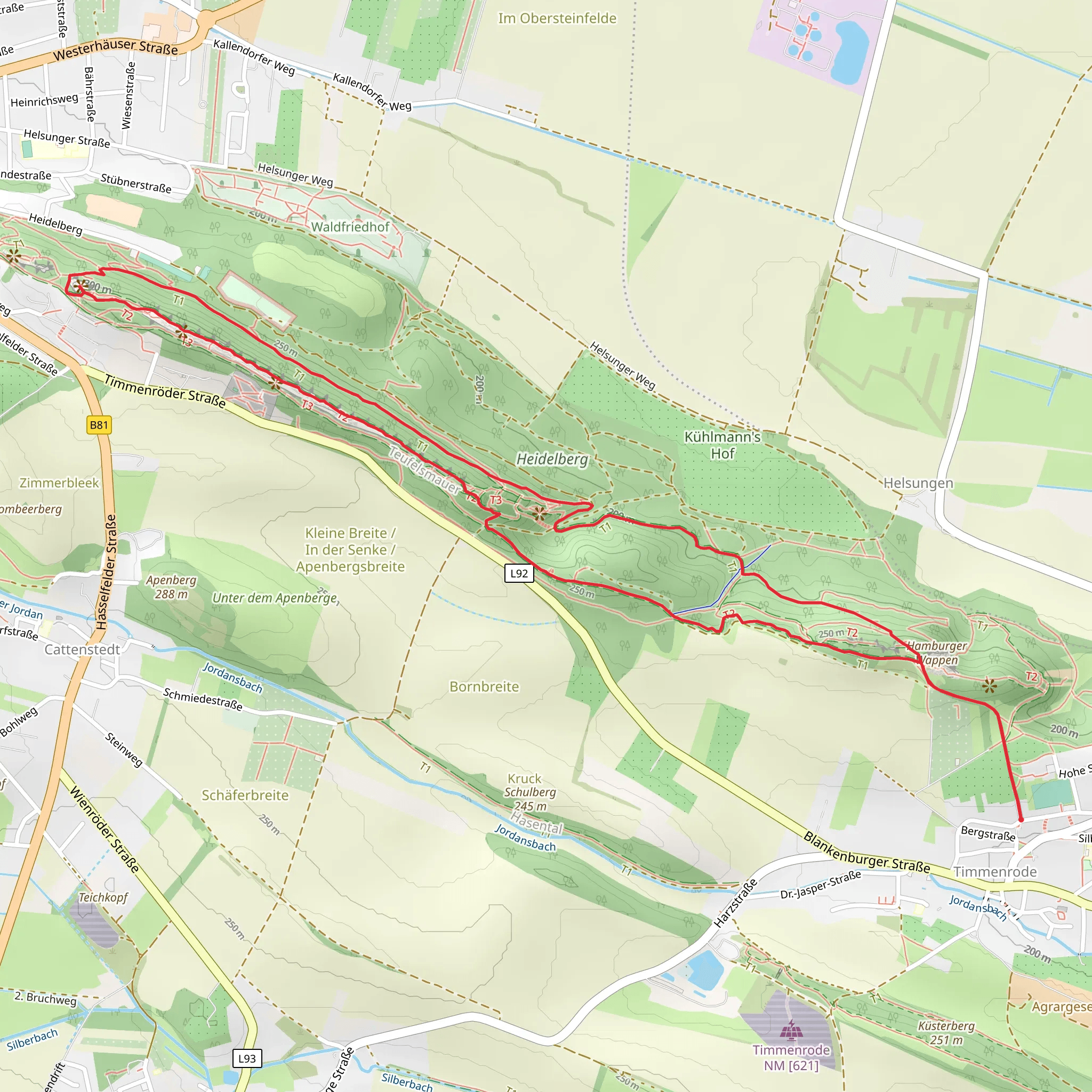 Großvaterfelsen Loop mobile static map