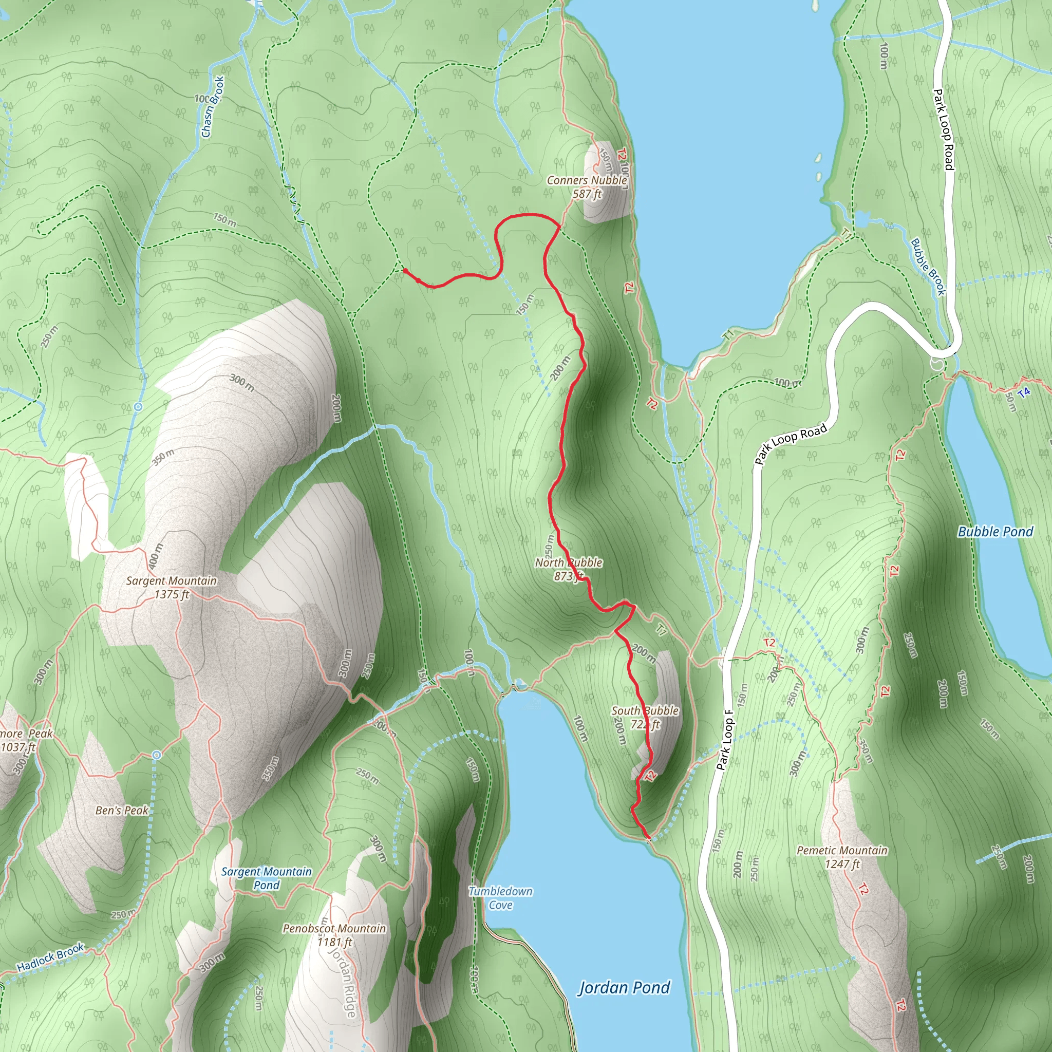 Bubbles Trail mobile static map