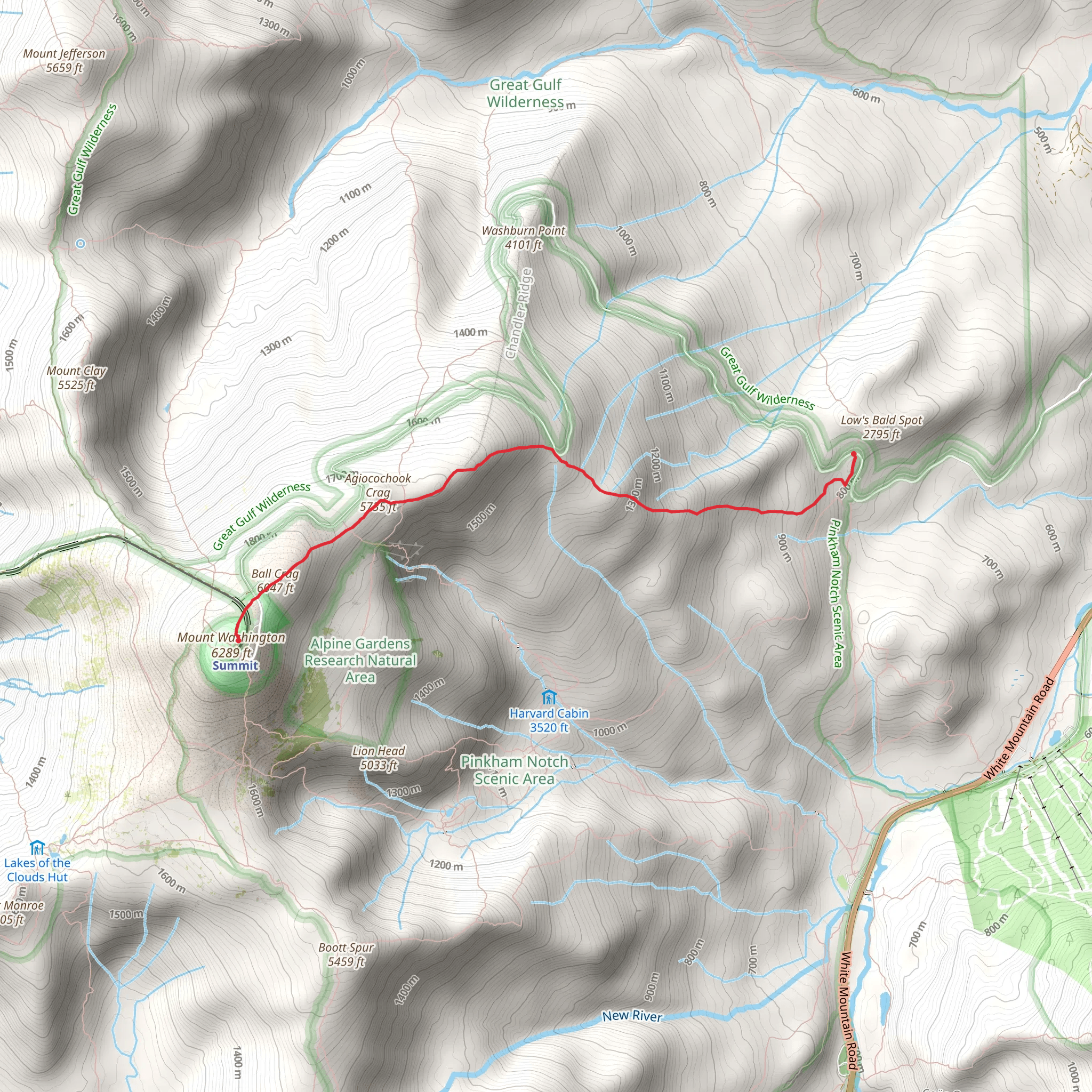Nelson Crag Trail mobile static map