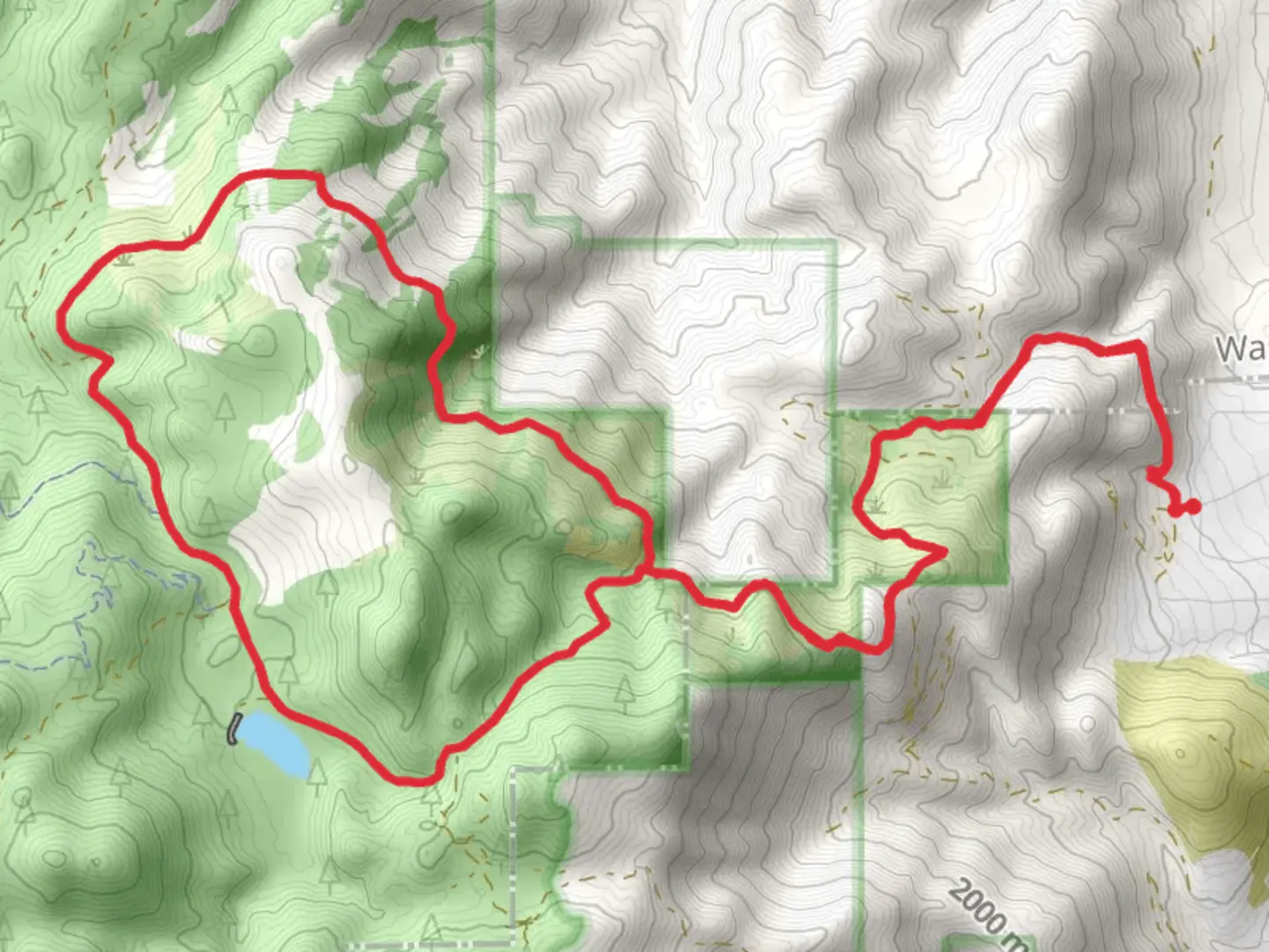 An image depicting the trail Hobart creek Reservoir via AST Navada and its surrounding area.