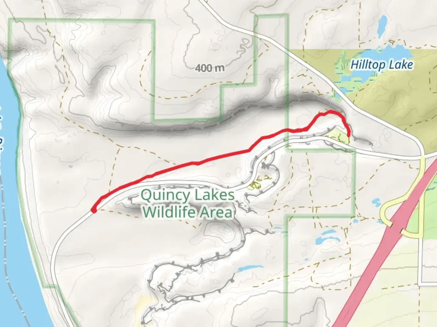 An image depicting the trail Frenchman Coulee and its surrounding area.