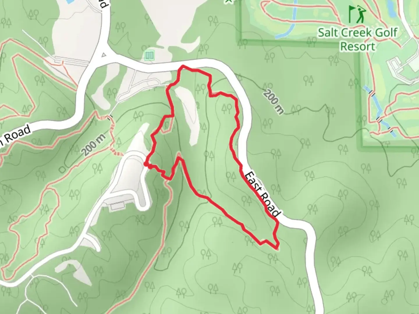 An image depicting the trail Abe Martin Lodge Loop - East and its surrounding area.