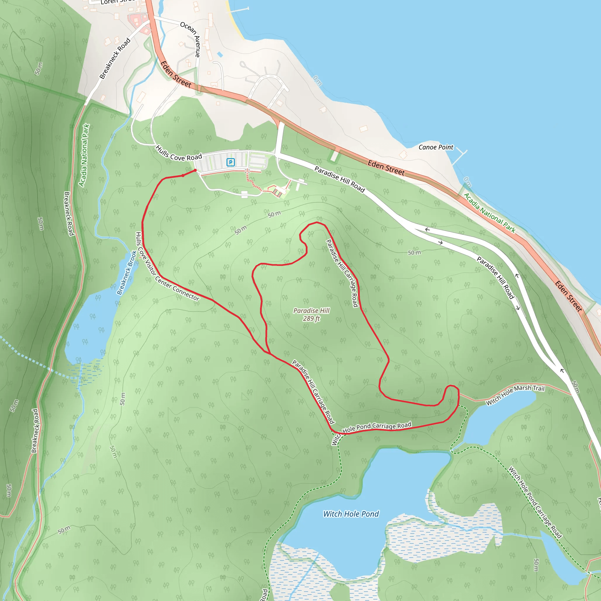 Paradise Hill Loop Trail mobile static map