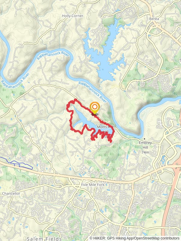 Motts Run Hill and Reservoir Loop