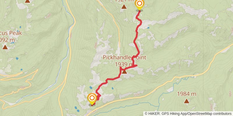 Ultra Pedestrian North Loop stage 175 Map