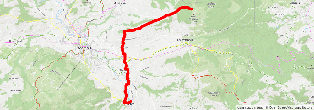 Die Königstour im Alpstein stage 7 Map