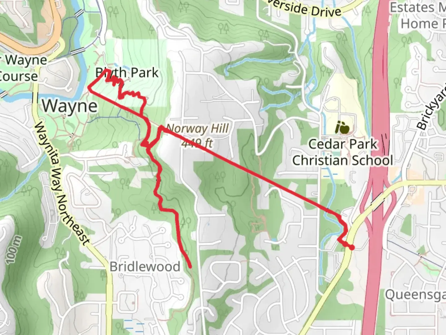 An image depicting the trail Tolt Pipeline Trail and its surrounding area.