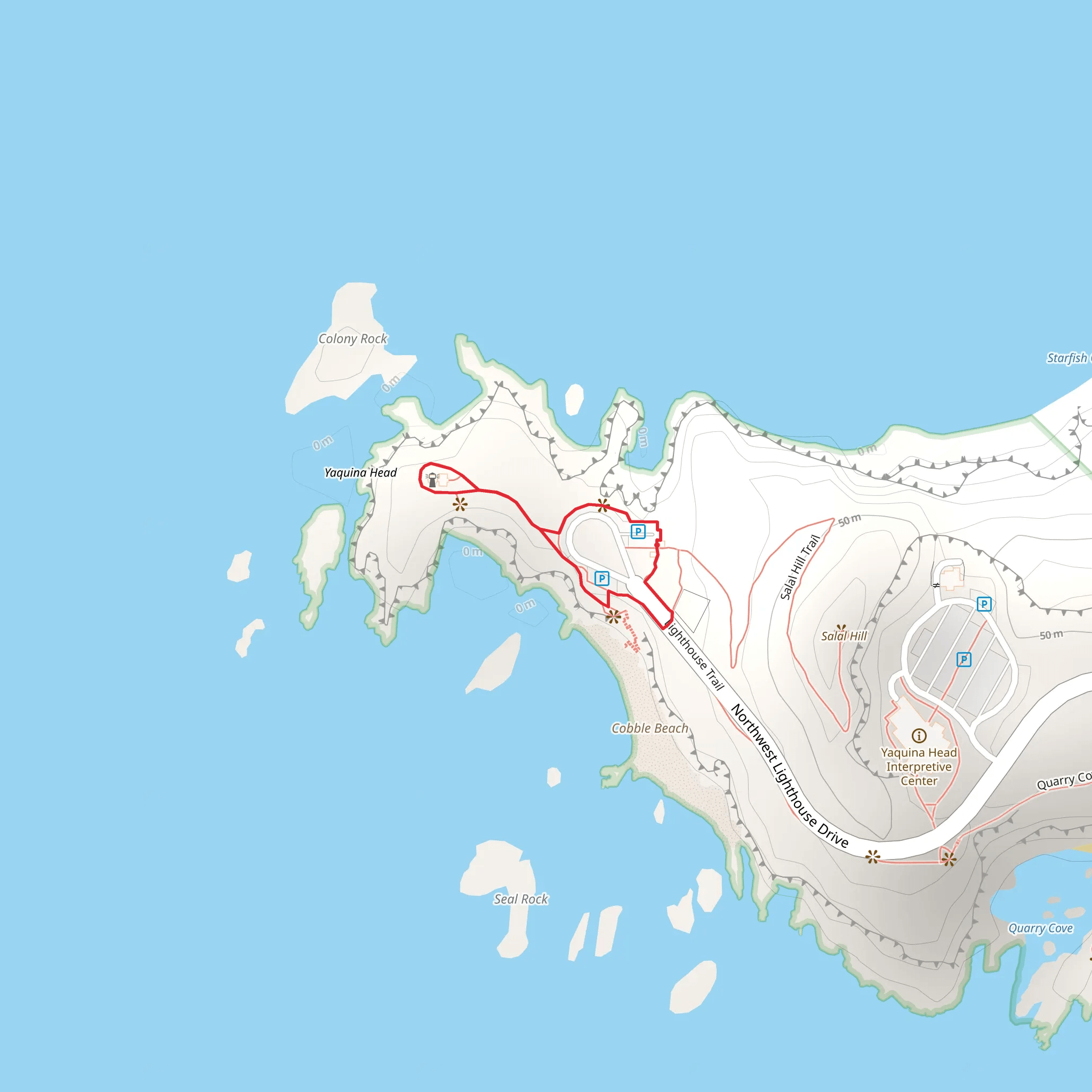 Lighthouse Loop Trail mobile static map