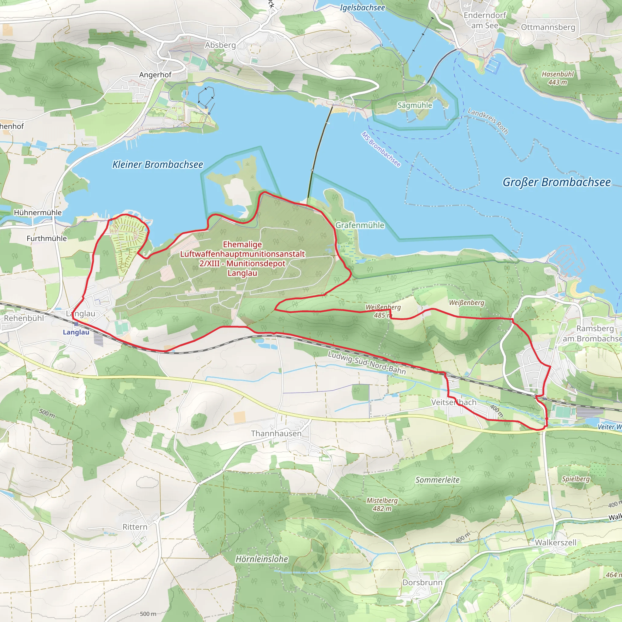 Ramsberg and Langlau Loop mobile static map