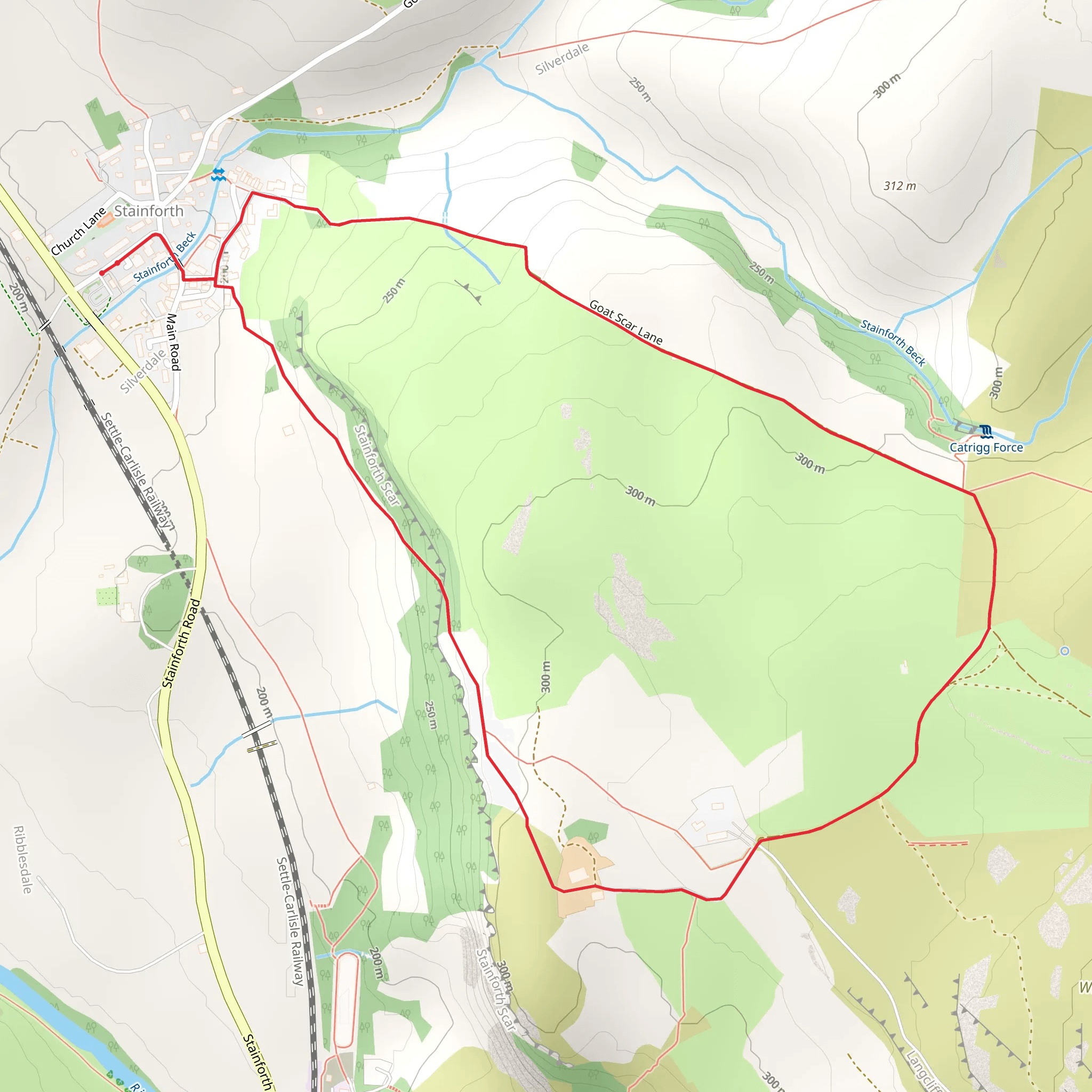 Stainforth and Catrigg Force mobile static map