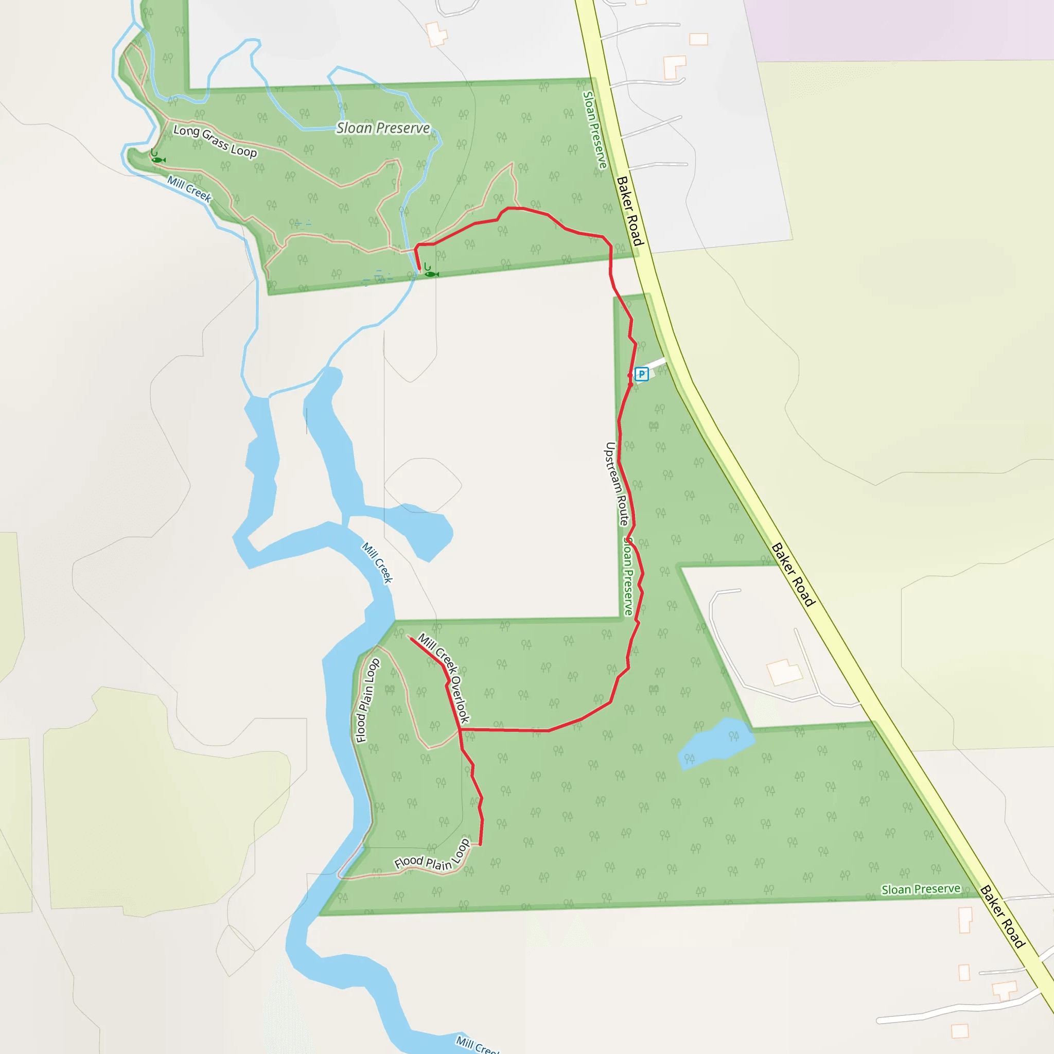 Mill Creek Overlook mobile static map