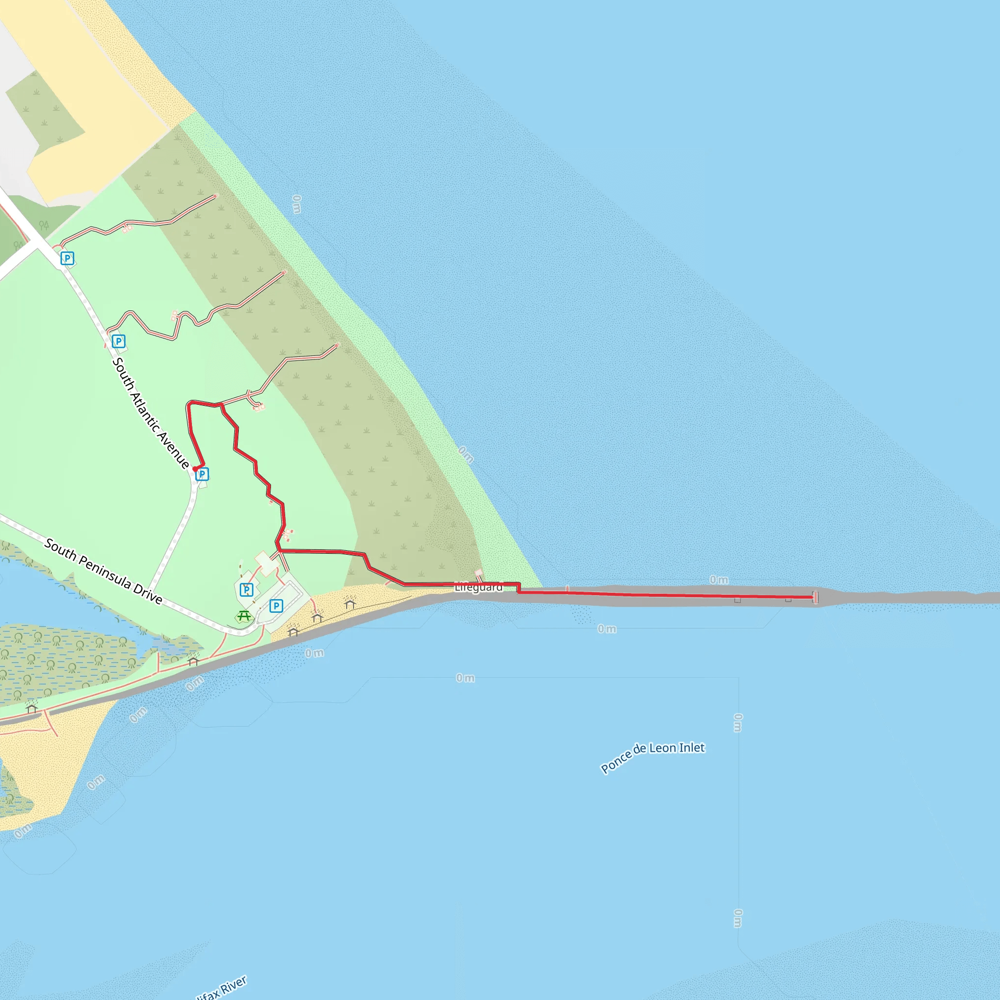 South Atlantic Avenue mobile static map