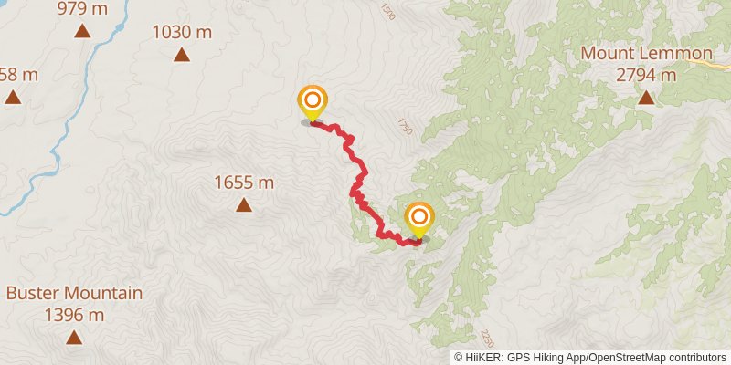 Sutherland Trail stage 2 Map