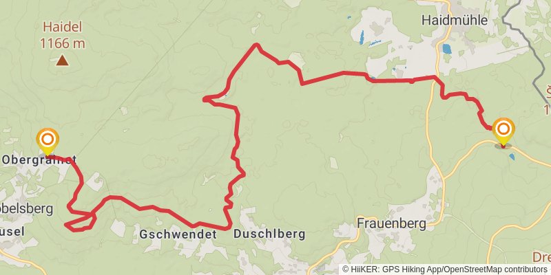 Goldsteig stage 21 Map