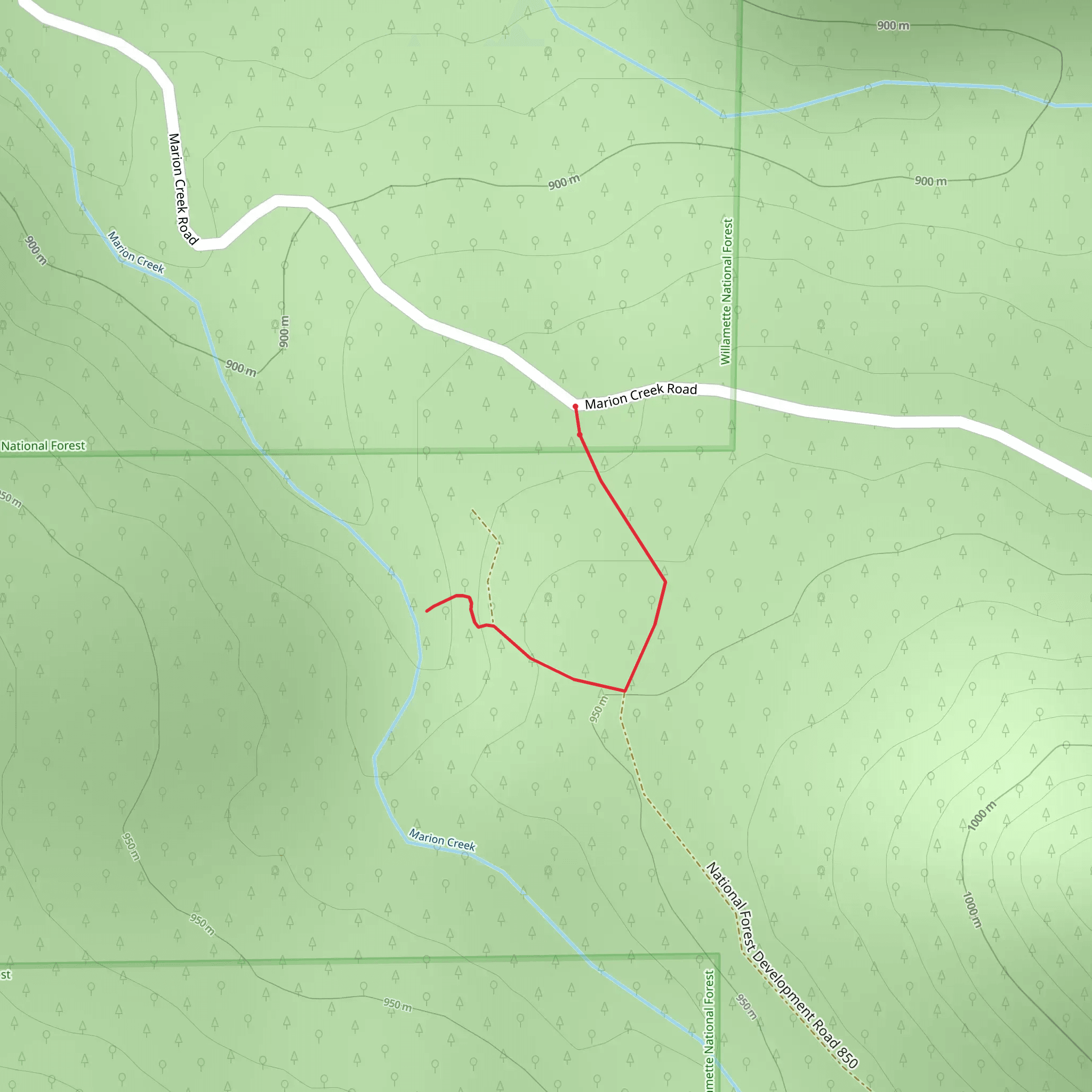 Marion Creek mobile static map