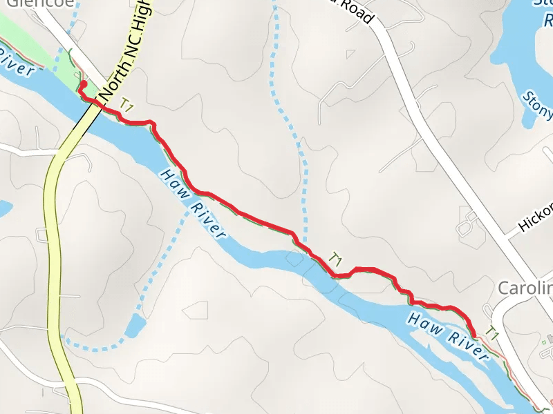 Haw River Trail - Short from Glencoe